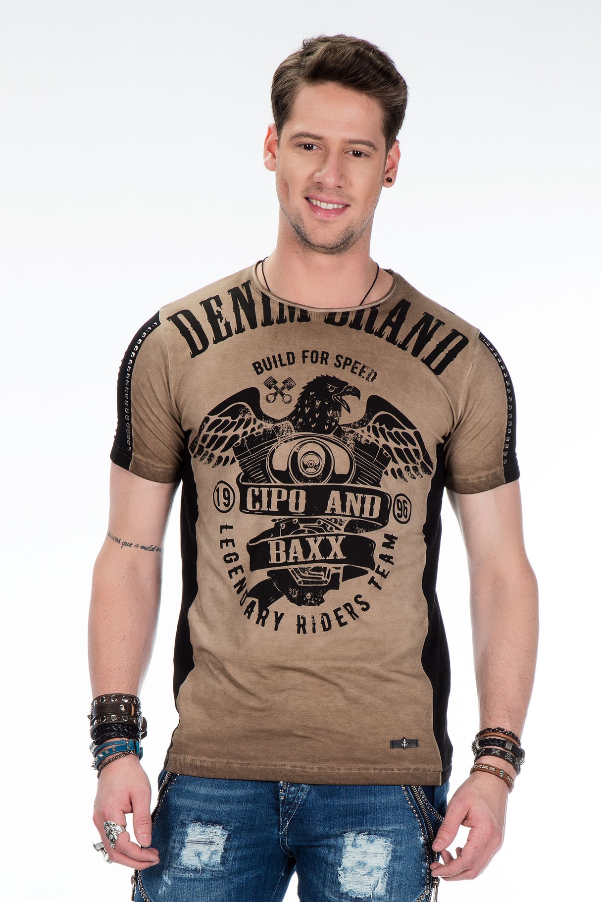 CT432 Camiseta  Estampada para Hombre