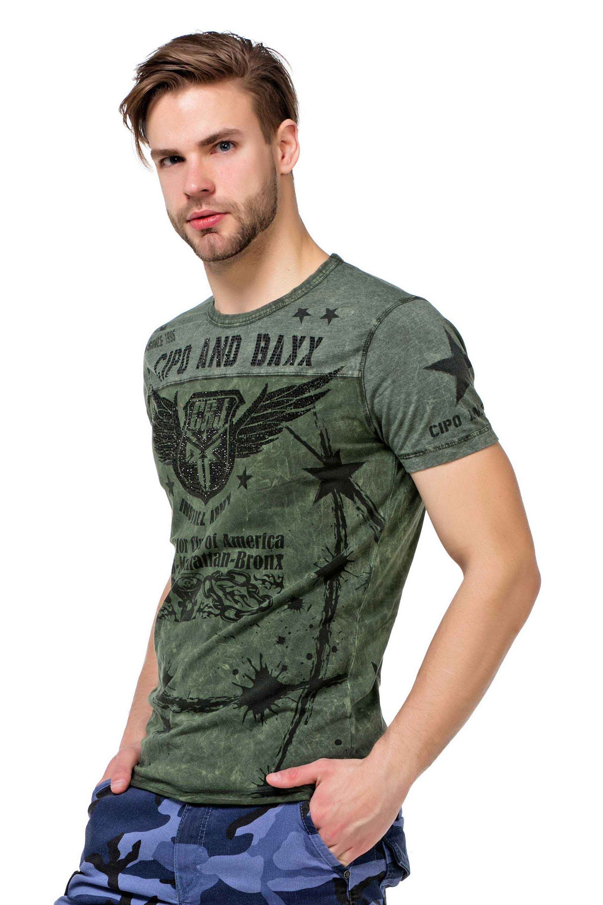 CT284 Camiseta Estampada para Hombre