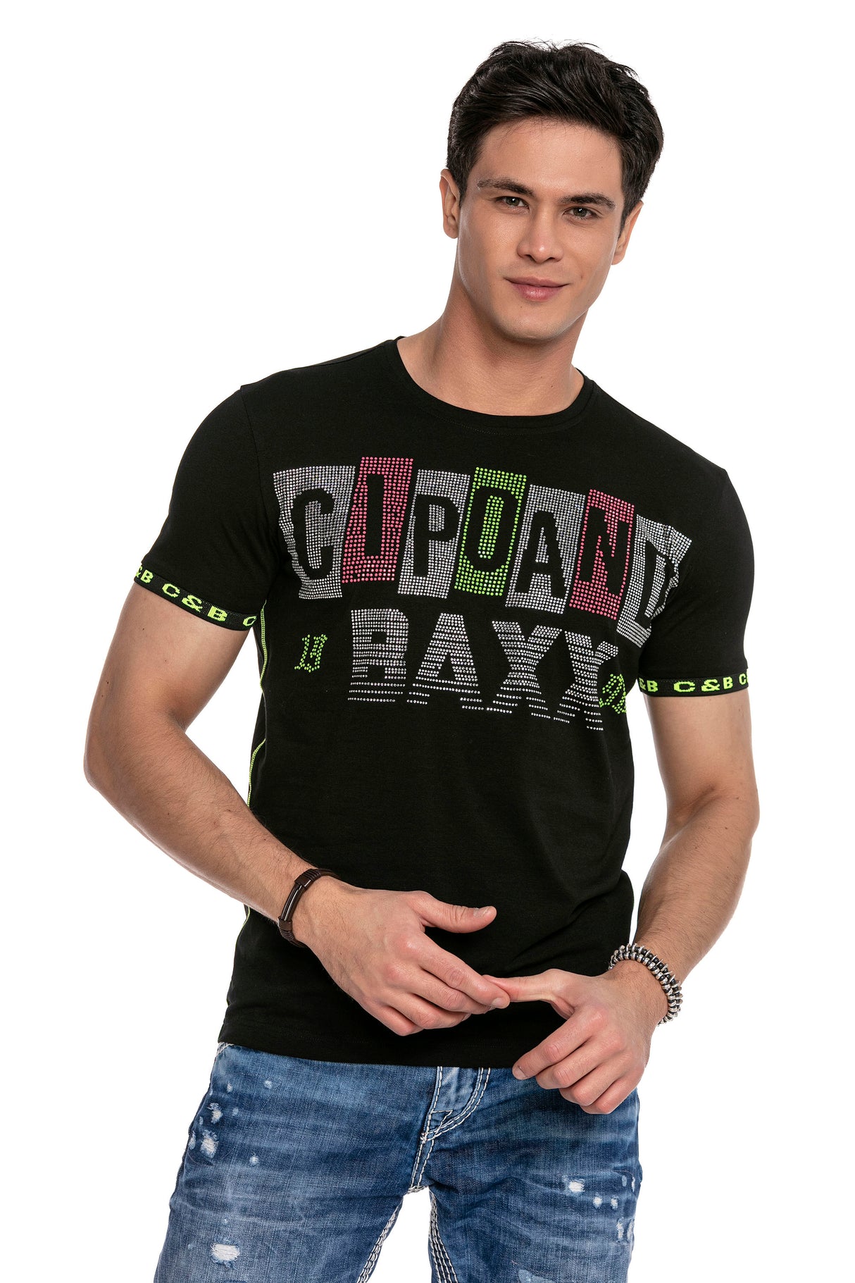 CT636 T-shirt Maschile con Brand