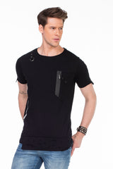 CT366 T-shirt da Uomo con Elementi di Design