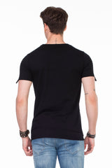 CT366 T-shirt da Uomo con Elementi di Design