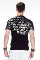 CT371  Camiseta para hombres con estampado de grafiti