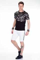 CT371  Camiseta para hombres con estampado de grafiti