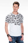 CT371  Camiseta para hombres con estampado de grafiti