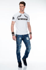 CT379 T-shirt da Uomo dal Taglio Slim Fit