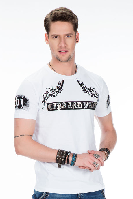 CT379 T-shirt da Uomo dal Taglio Slim Fit