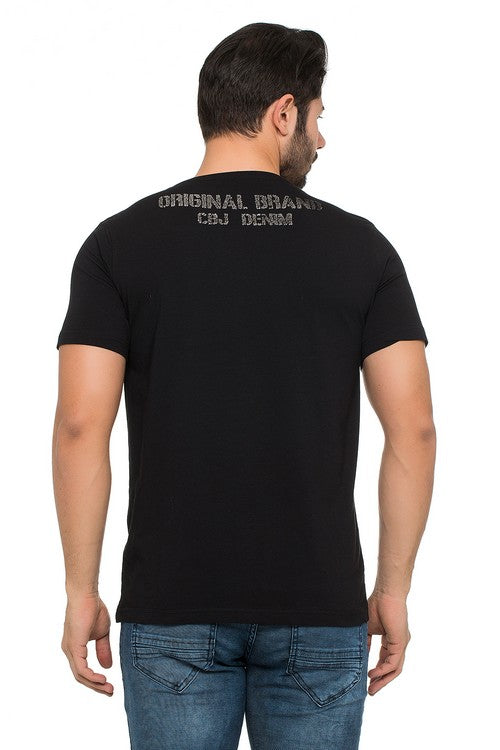 CT413 T-shirt Maschile con Stampa Frontale