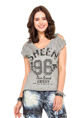 WT237 Women's T-Shirt with open back design