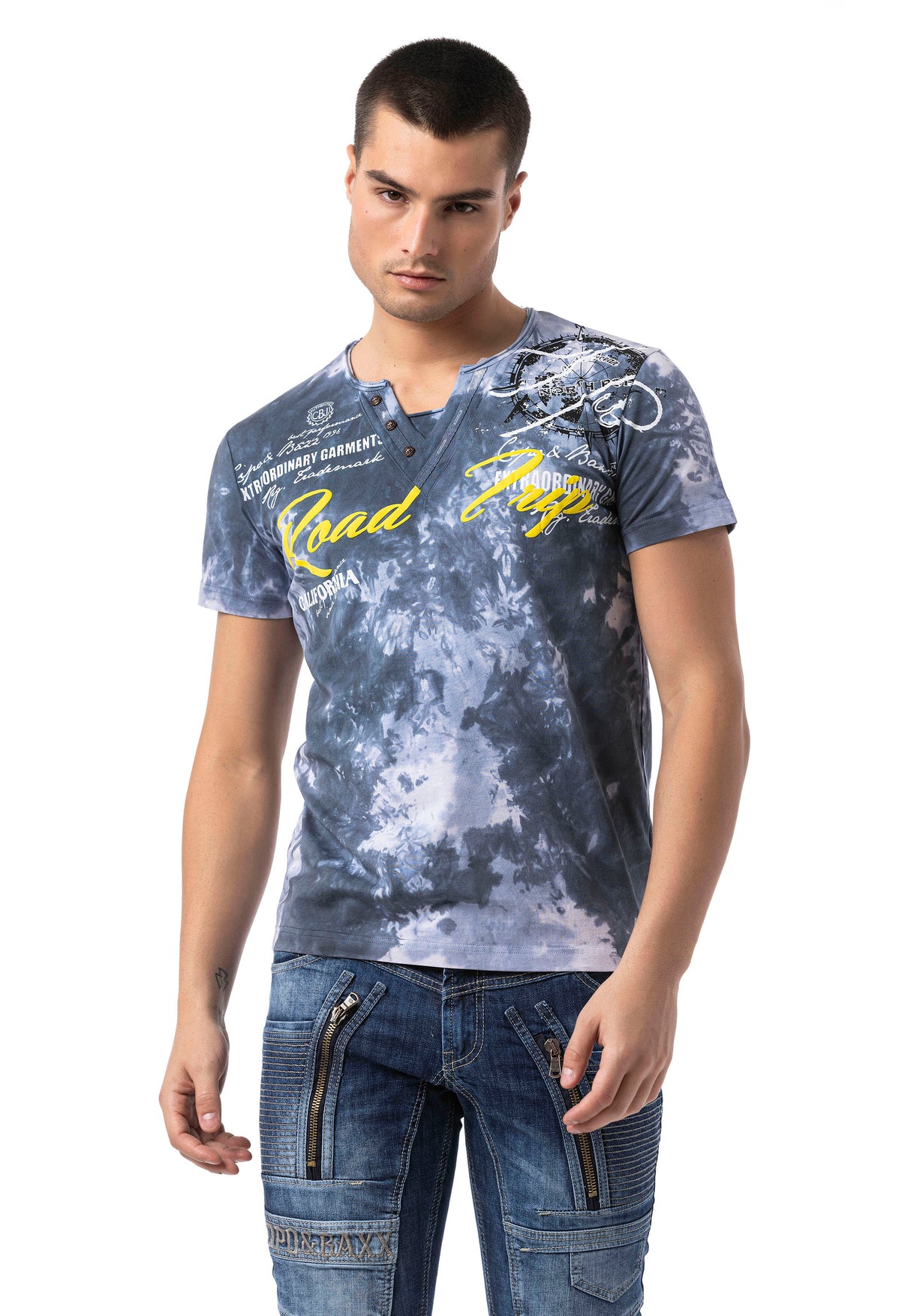 CT804 t-shirt męski z nadrukiem