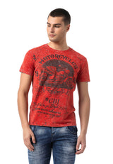 CT813 Mężczyźni T-Shirt z fajnym nadrukiem motocykla