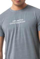 CT827-Men's T-Shirt with Crew Neck in Regular Fit