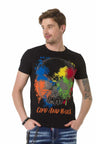 CT672 Herren T-Shirt mit farbenfrohem Totenkopf-Print