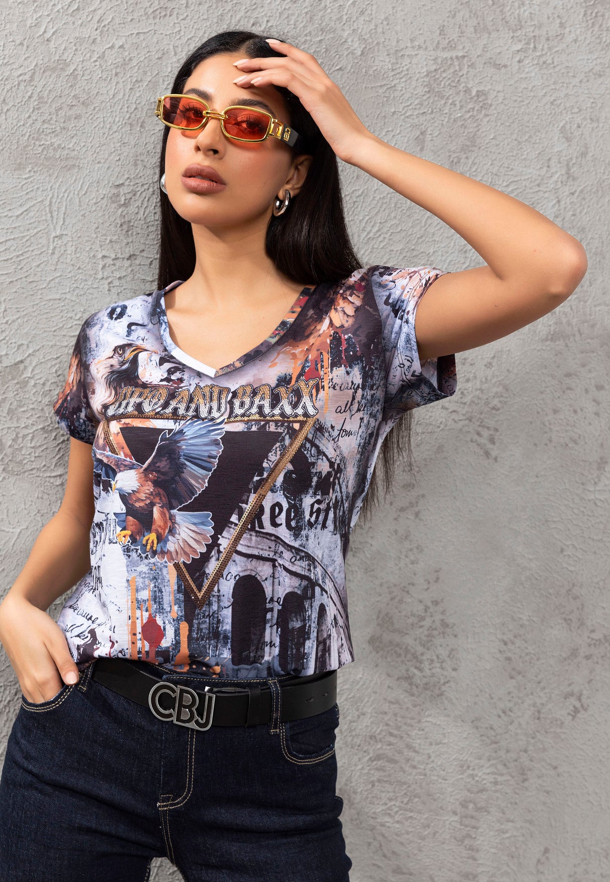 WR380 Camiseta Estampada para mujer