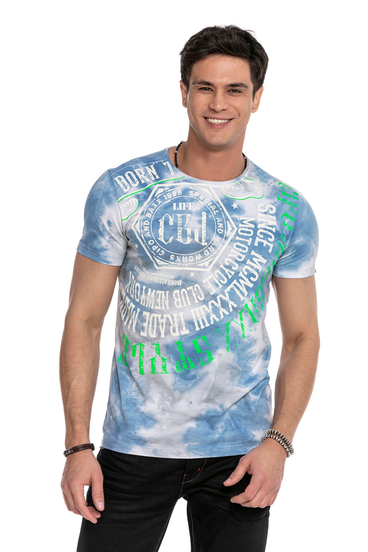 Camiseta para hombres CT614 con un patrón Batik de moda