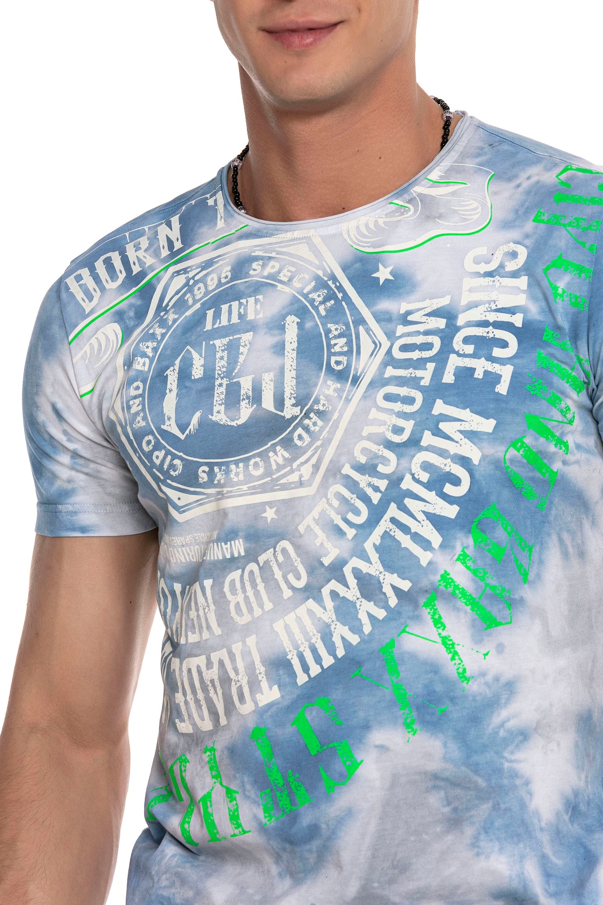 Camiseta para hombres CT614 con un patrón Batik de moda