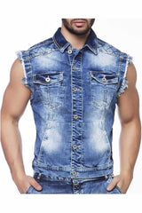 CW102 kamizelka męska jeansowa