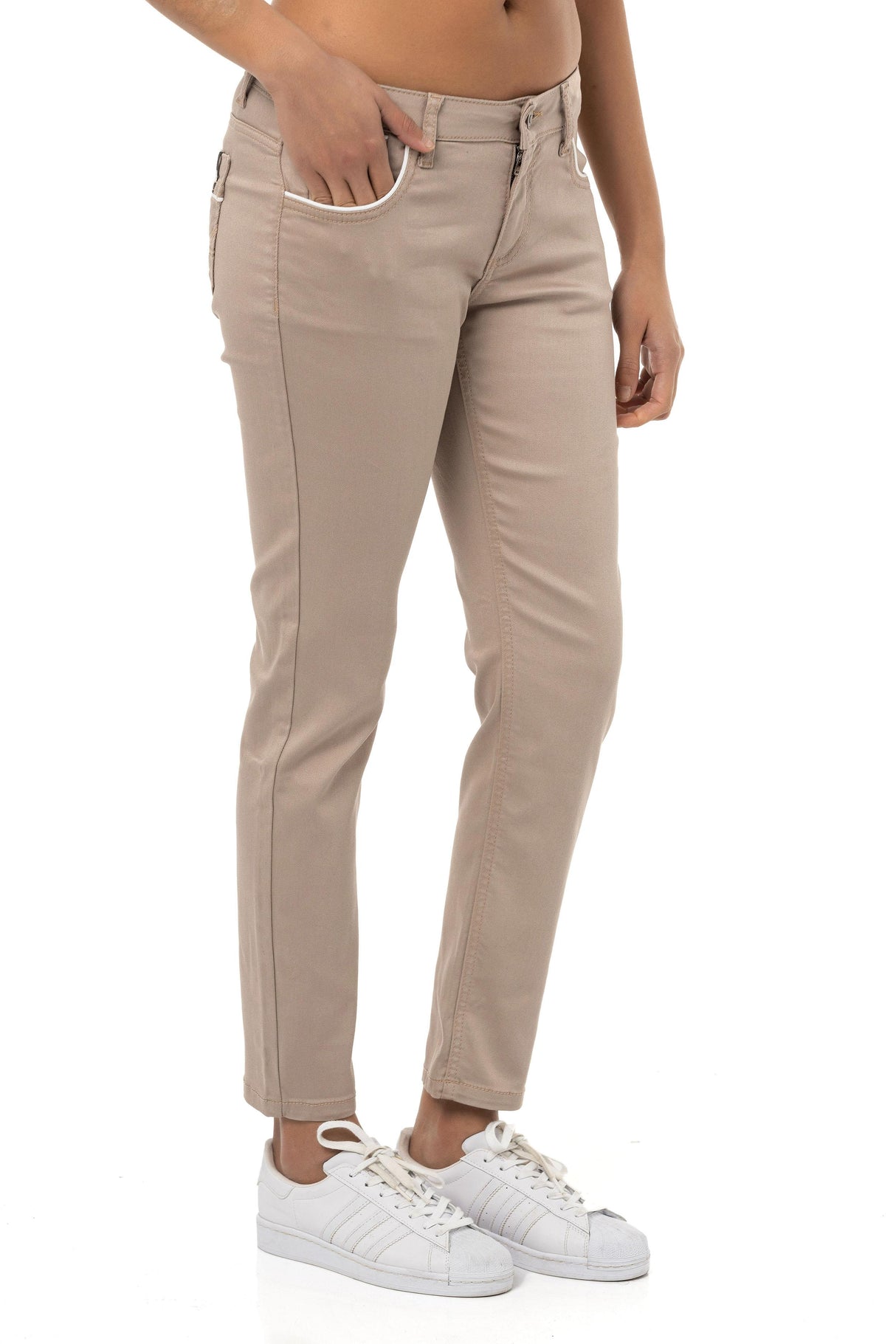 WD256B Pantalon femme look uni