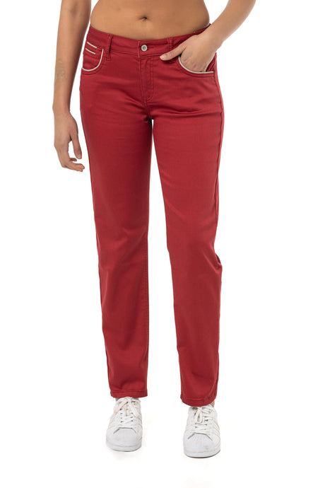 WD256B Pantalon femme look uni