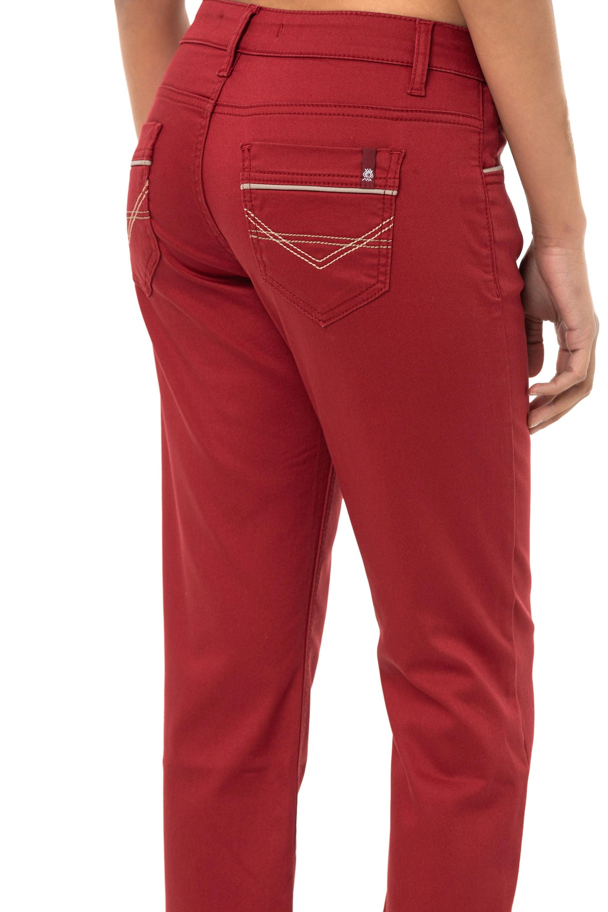 WD256B Dames Jeans in Uni-Look