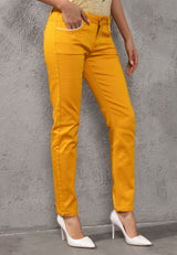 WD256B Dames Jeans in Uni-Look