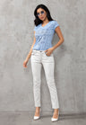 WD256B Dames Jeans in Uni-Look