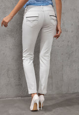 WD256B Dames Jeans in Uni-Look