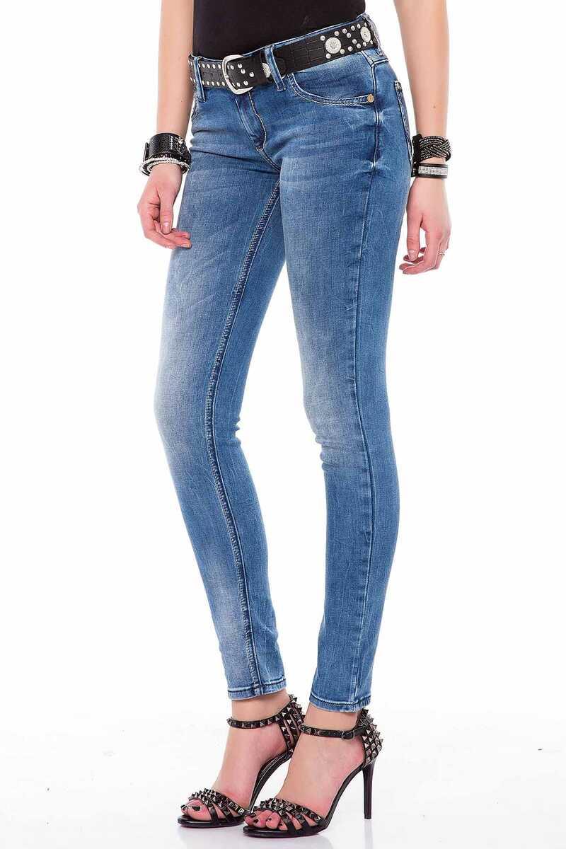 WD344 Damen Slim-Fit-Jeans in Slim Fit Schnitt