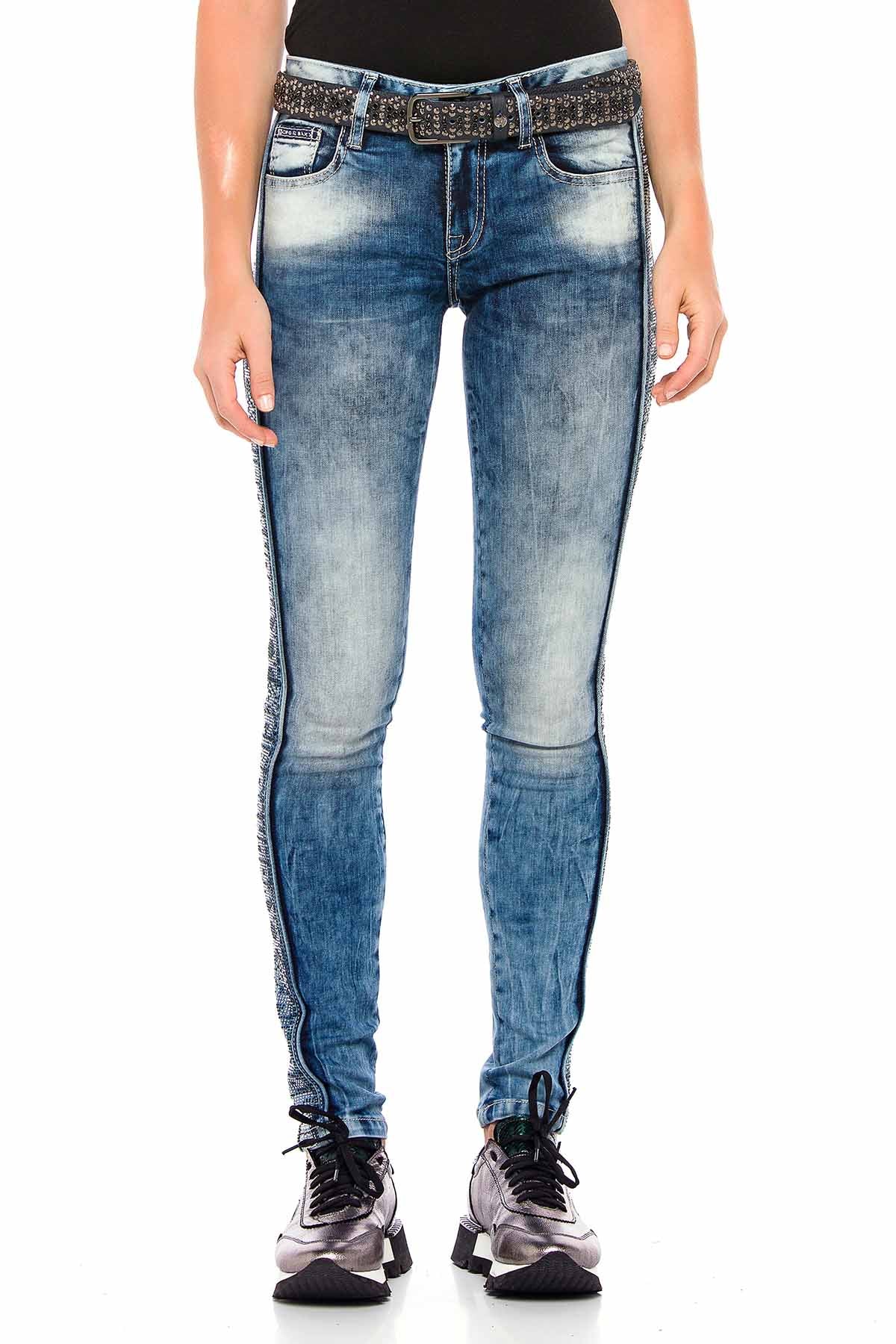 WD390 jeans damskie grafitti