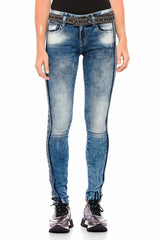 WD390 jeans damskie grafitti