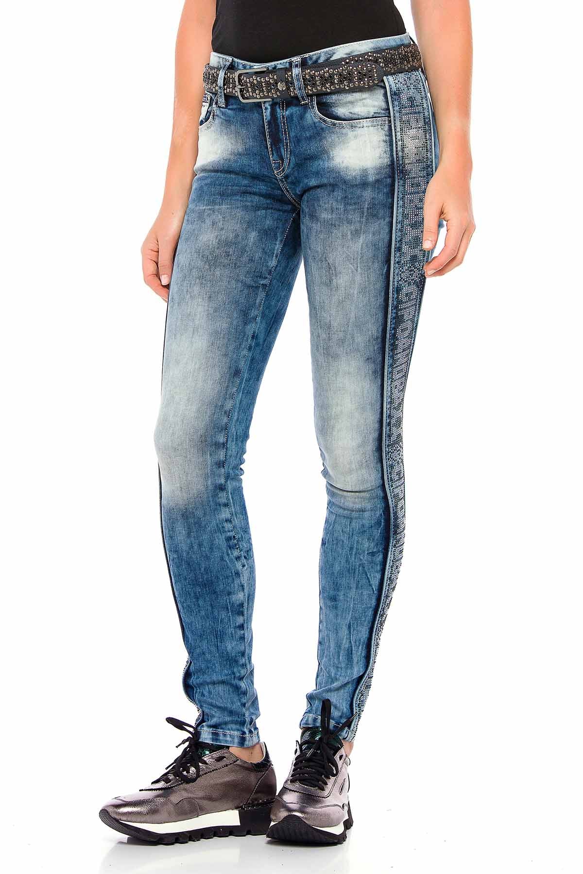 WD390 jeans damskie grafitti