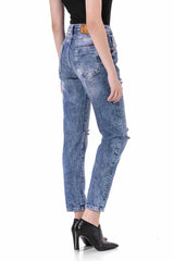 WD447 Mujeres 7/8 pantalones en uso casual de uso casual