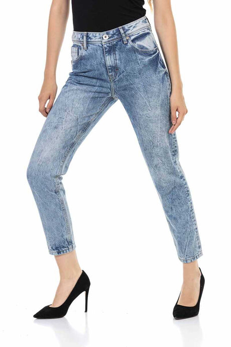 WD454 Mujeres 7/8 pantalones con patrones fríos