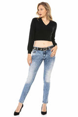 WD459 women Slim-Fit jeans in a modern look