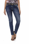 WD460 women Slim-Fit jeans with subtle wash and cool rivets