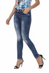 WD461 women Slim-Fit jeans in the casual used look