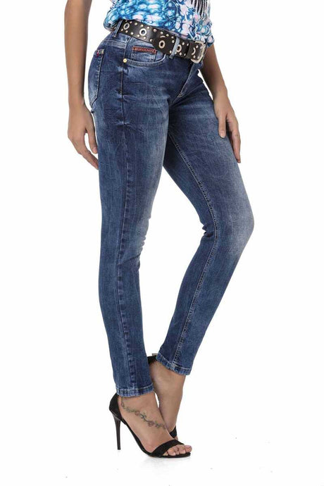 WD461 Jeans Slim-Fit per donna stile casual