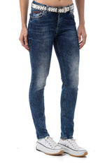 WD461 jeansy damskie w prostym stylu