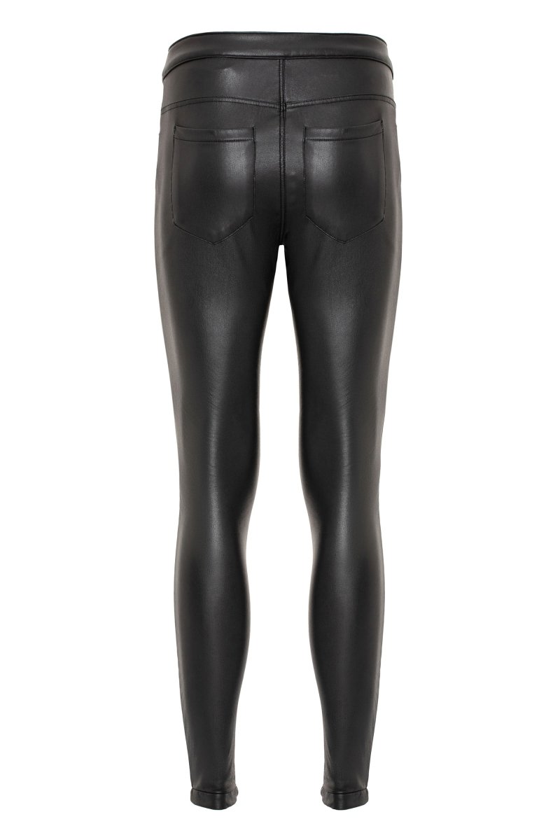 WD495 women's tube pants in leather look