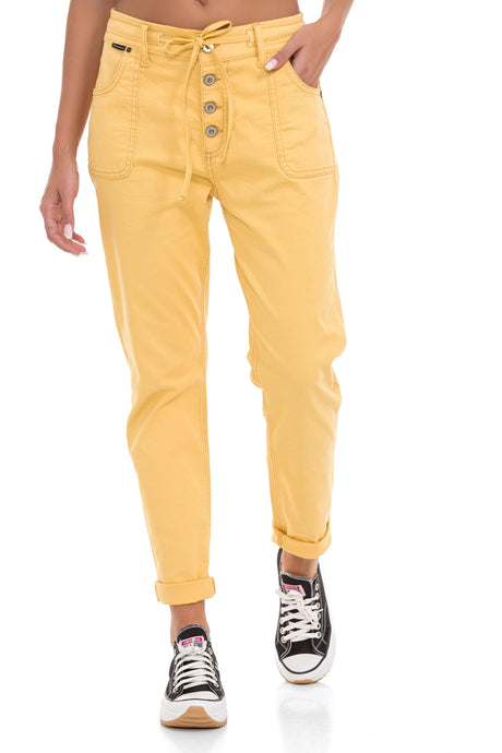 WD508 Damen Hose in ausgefallenem Look