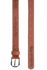 WG111 women belt flower embroidered