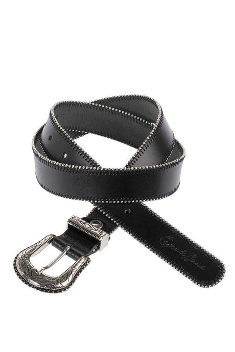 WG117 women belt made of leather with metal buckle