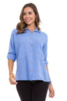 WH132 women's shirt with contrast stitching