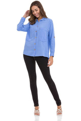 WH132 women's shirt with contrast stitching