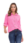 WH132 women's shirt with contrast stitching