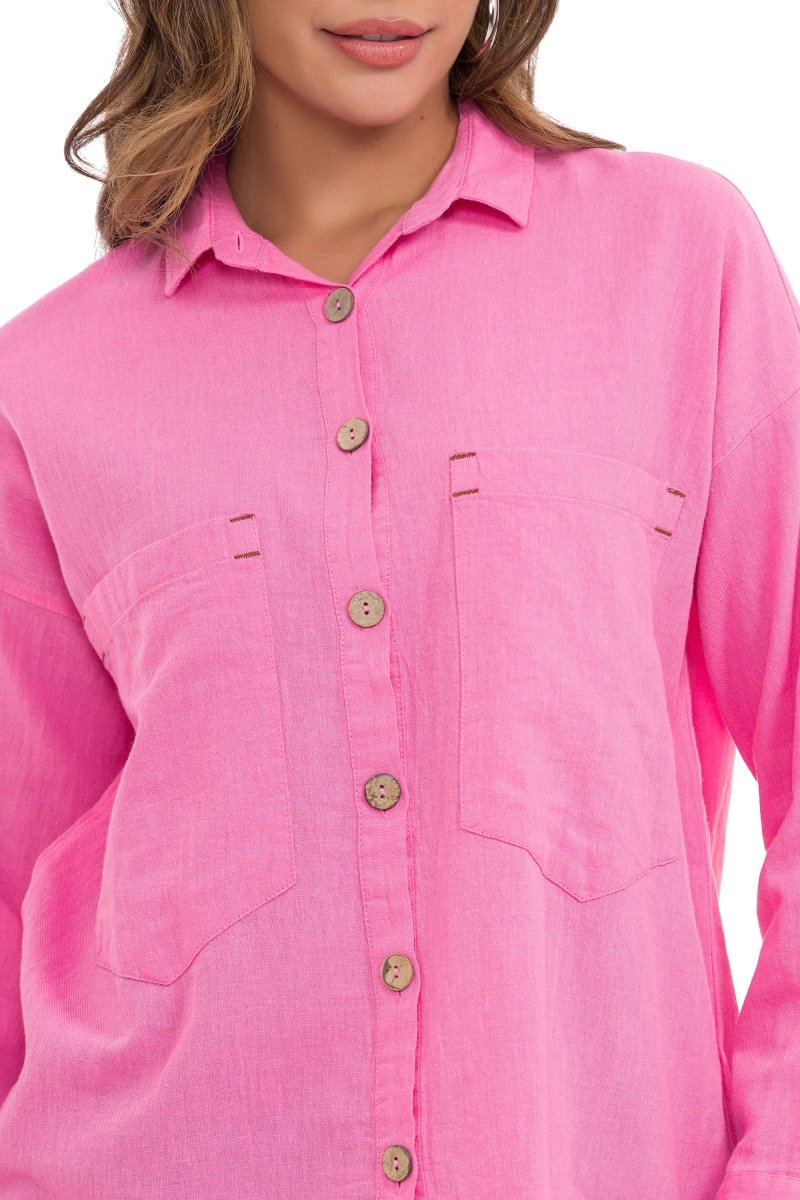 WH132 women's shirt with contrast stitching