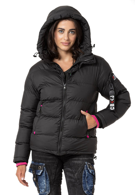 WM138 women's winter jacket with a stand -up collar