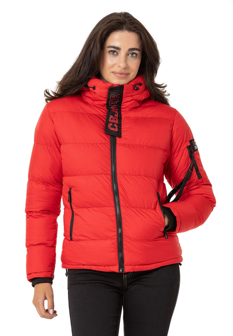 WM138 women's winter jacket with a stand -up collar