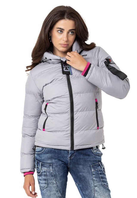 WM138 women's winter jacket with a stand -up collar