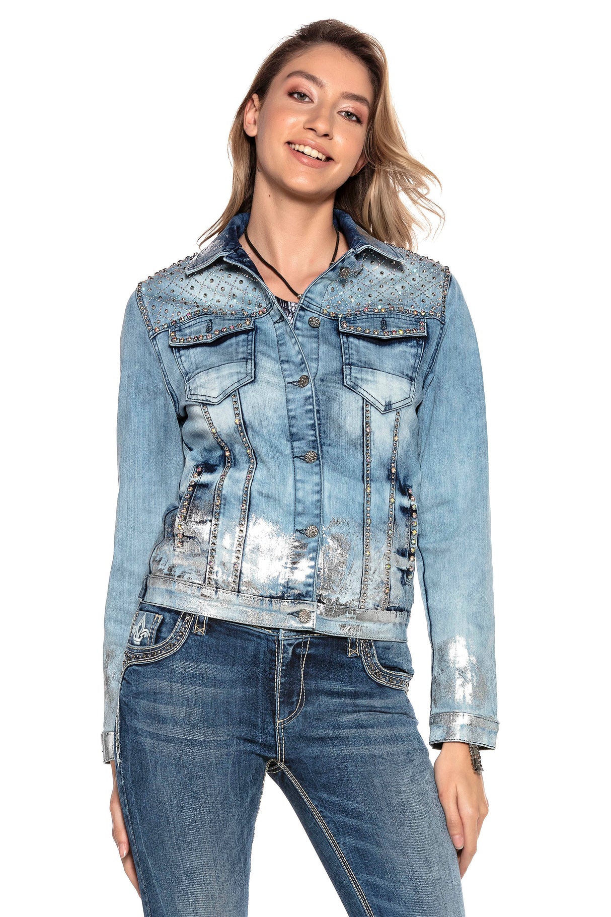 WJ174 women's jacket with a jeans look highlight