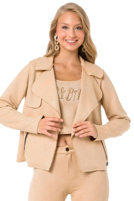 WJ202 Damen Wildleder-Jacke mit elegant Look